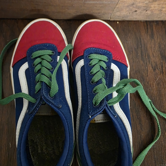 Kids Blue and Red Vans, 3 - Picture 1 of 5